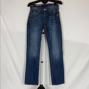 True Religion Blue Straight Jeans Medium Wash